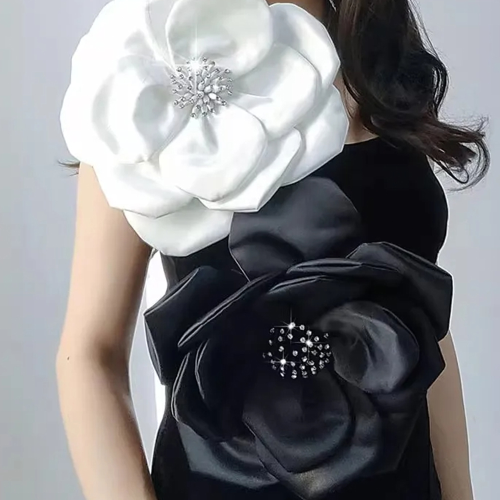 Applique Patch Flower - 大きな花のレースのパッチとアップリケ,結婚式のドレス,服,縫製,3D,29cm
