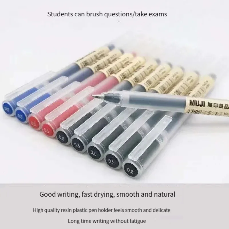 素敵なMUJIゲルペン黒/赤/青0.38/0.5mmインク日 - Muji Stationery Gel Pen のレビューと価格