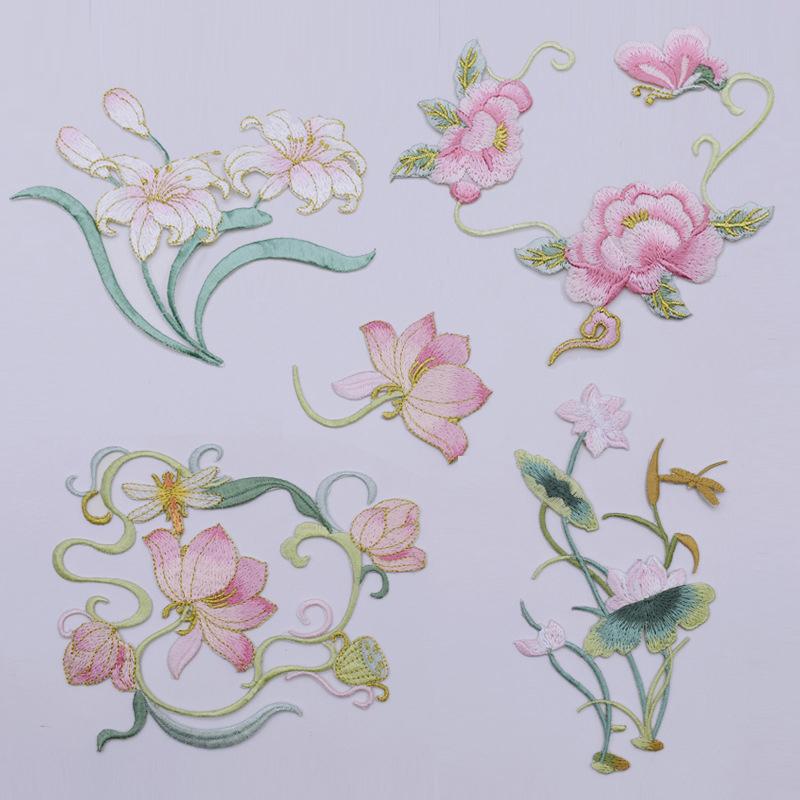 1 個 DIY 服工芸品刺繍花アップリケ生地襟縫い付けアイロ - Applique Patch Flower のレビューと価格