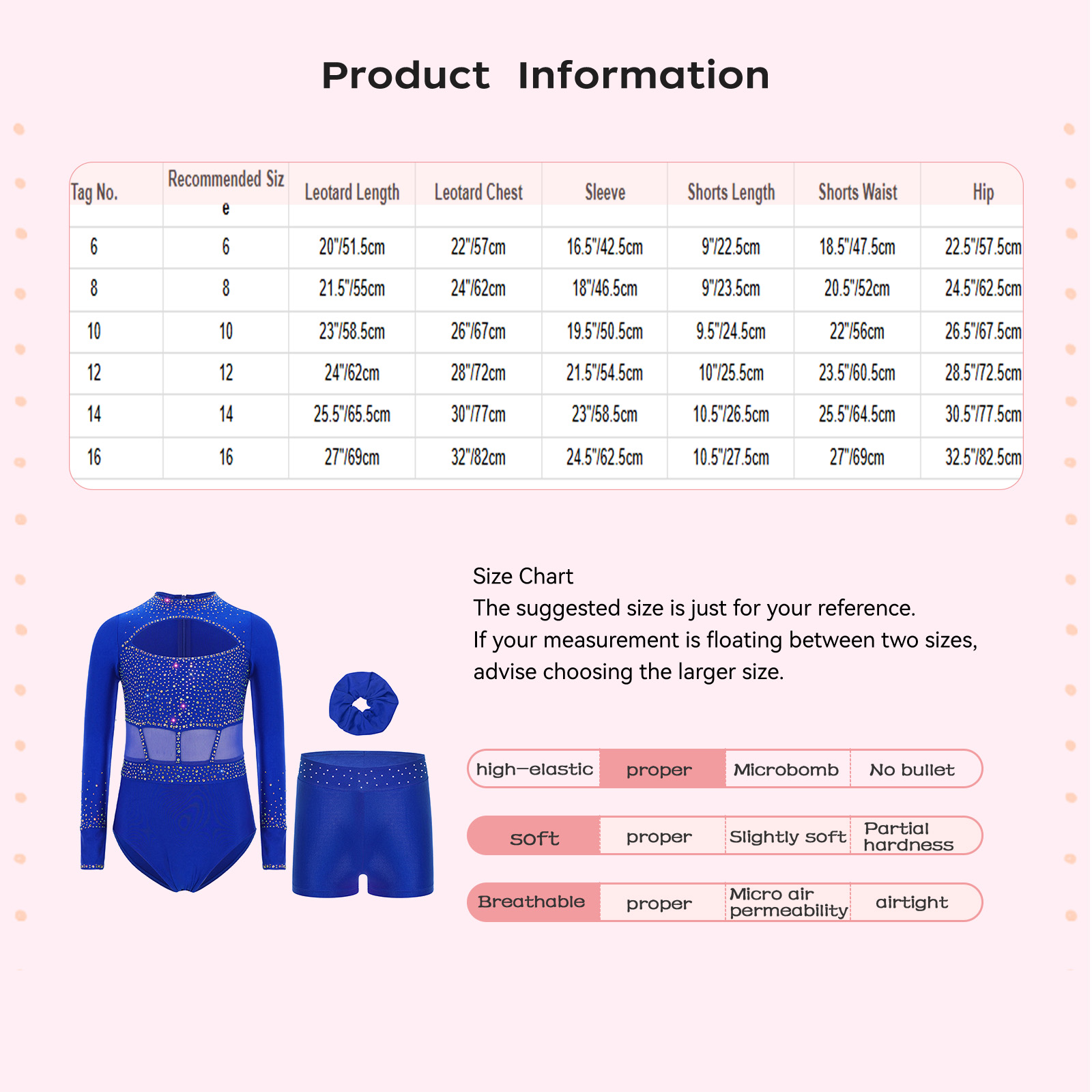 キラキララインストーンバレエダンスボディスーツ子供用女の子体 - Rhinestone Banding Trim のレビューと価格