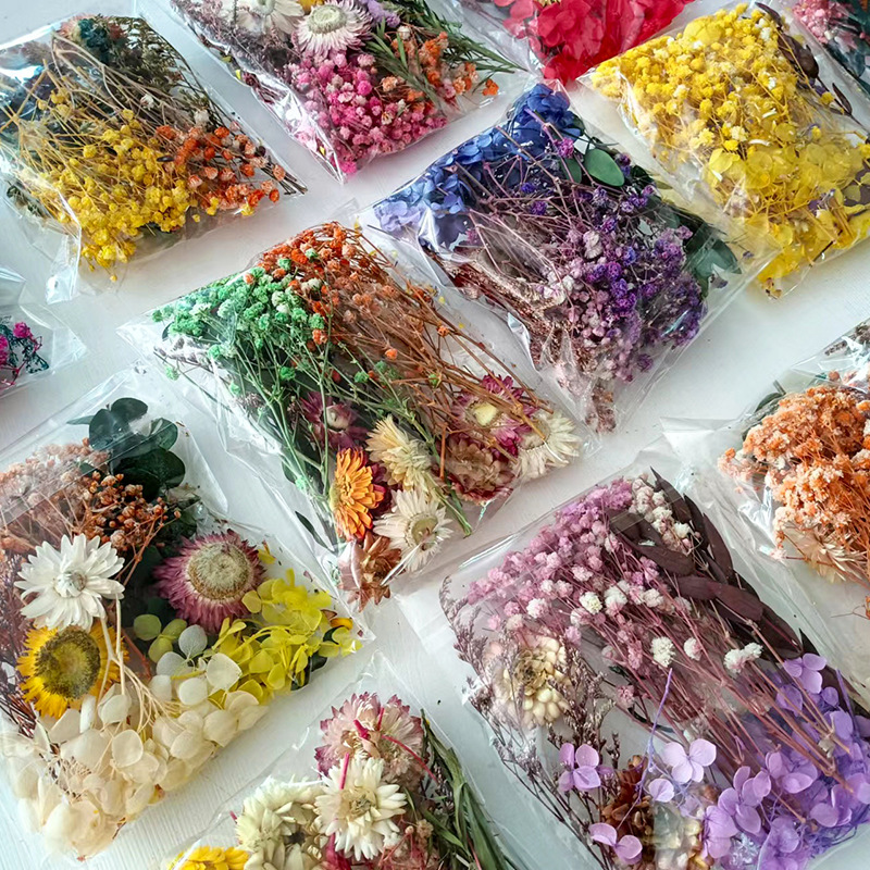 1パック多種多様なドライフラワーセットDIYクラフトホームウ - Embellish Craft のレビューと価格